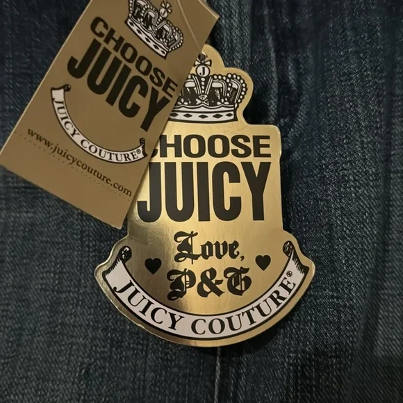 Vintage Y2K Juicy Couture Blue Denim Skirt With Ruffle Size Large - Picture 14 of 16